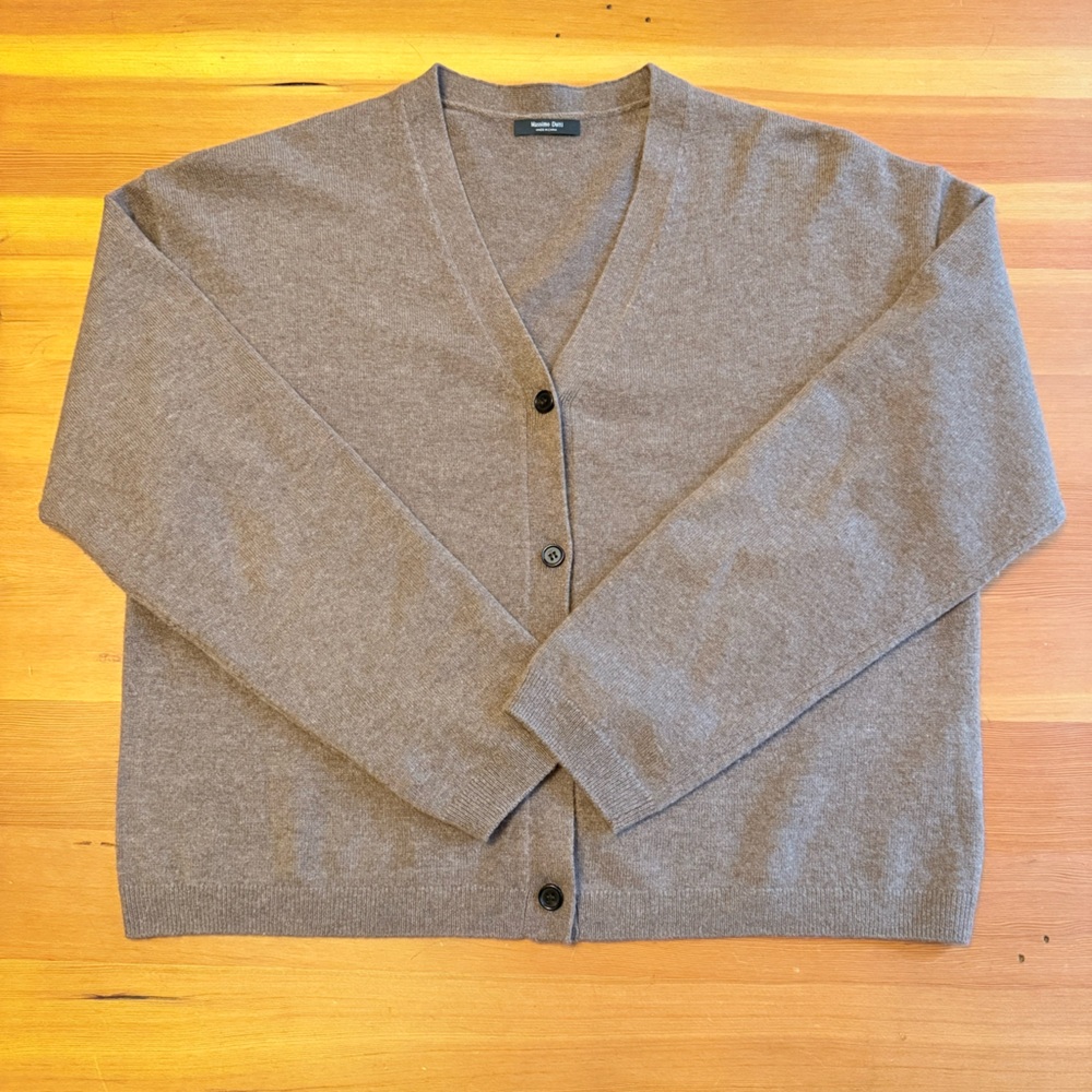 Massimo Dutti Cashmere Wool Blend Cardigan